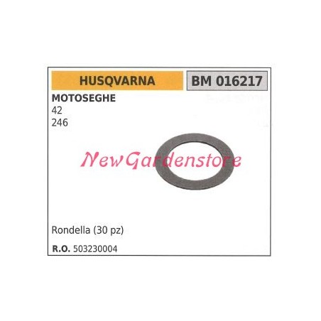 Unterlegscheibe 30St. Ölpumpe HUSQVARNA Kettensägenmotor 42 246 016217 | Newgardenstore.eu