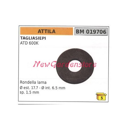 Rondella lama ATTILA tagliasiepe ATD 600K 019706 | Newgardenstore.eu