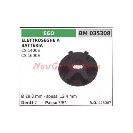 Rondella pignone catena EGO per elettrosega a batteria CS 1400E 1600E 035308 | Newgardenstore.eu