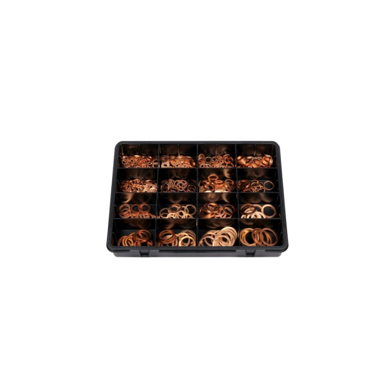 Copper washers in cassette 400 pieces A05885