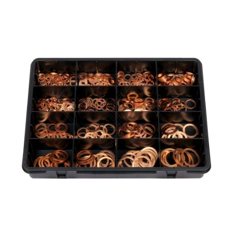 Arandelas de cobre en casete 400 piezas A05885 | Newgardenstore.eu