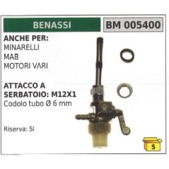 Fuel tap BENASSI motocultivator rotary cultivator tiller 005400