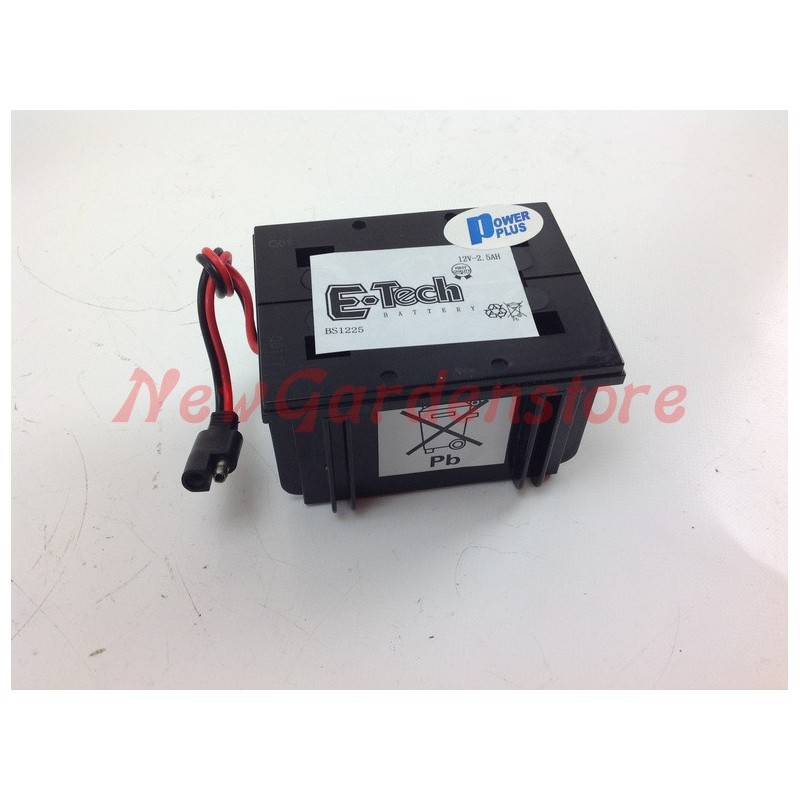 12V-2.5A batterie GEL BRIGGS & STRATTON tecumseh BS1225 moteur de tondeuse à gazon