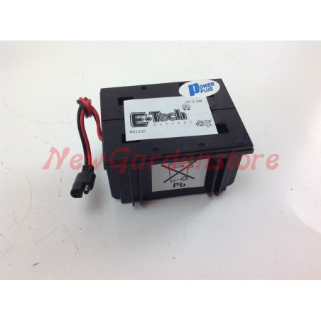 Batería GEL 12V-2.5A Motor cortacésped BRIGGS & STRATTON tecumseh BS1225 | Newgardenstore.eu