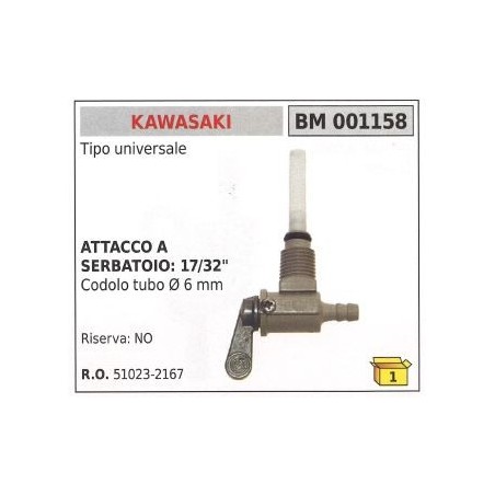 Rubinetto carburante KAWASAKI universale 001158 | Newgardenstore.eu
