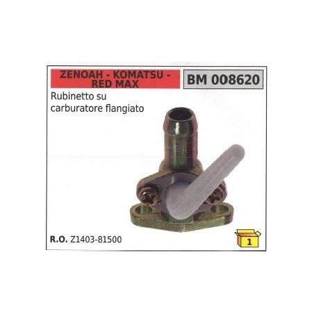 Rubinetto carburatore flangiato ZENOAH 008620 | Newgardenstore.eu