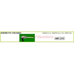 Tap with nut for walking tractor and walking tractor 372