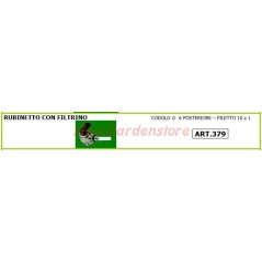 Tap with filter for walking tractor and walking tractor 379