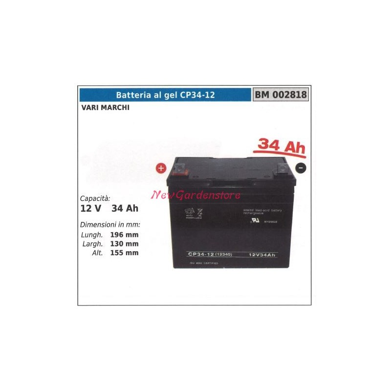 CP34-12 GEL-Batterie für verschiedene Marken 12v 34ah 002818