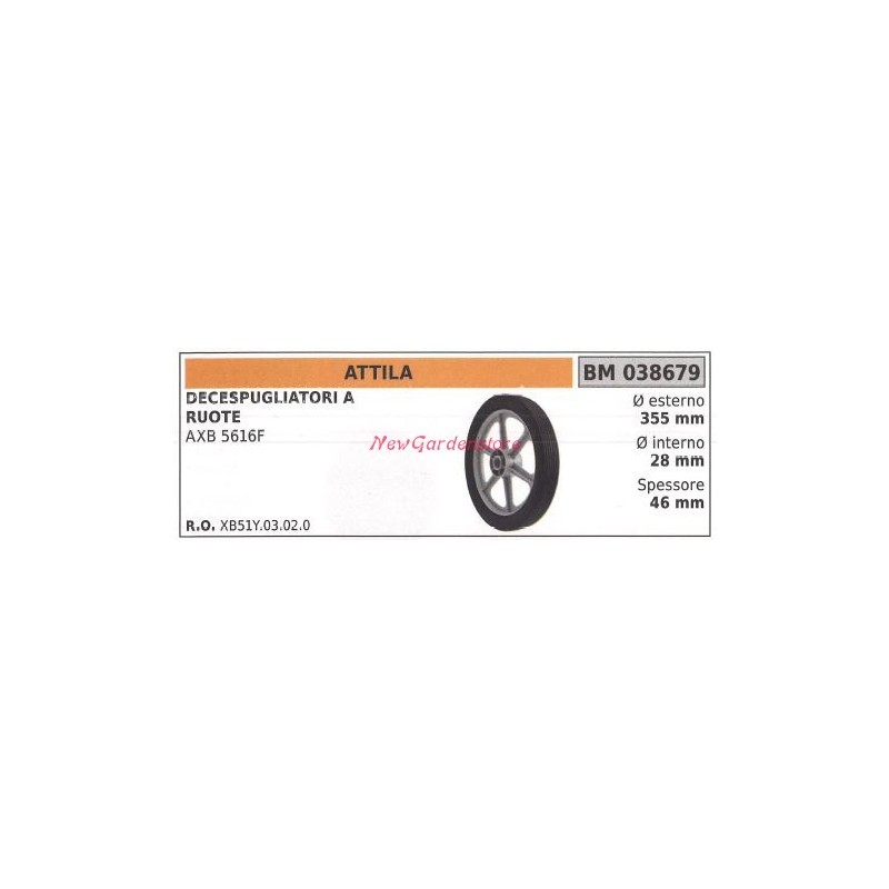 ATTILA roue pour débroussailleuse AXB 5616F 038679