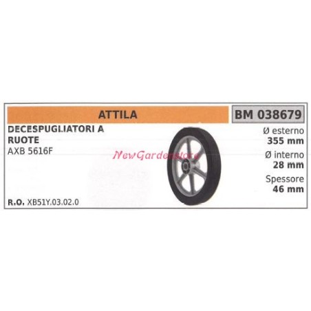 ATTILA roue pour débroussailleuse AXB 5616F 038679 | Newgardenstore.eu