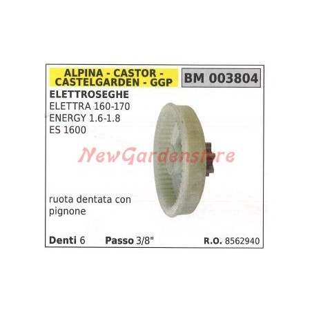 Piñón ALPINA para motosierra ELETTRA 160 170 003804 | Newgardenstore.eu