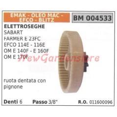 Roue dentée avec pignon EMAK pour tronçonneuse SABART OM E 140F 004533 | Newgardenstore.eu