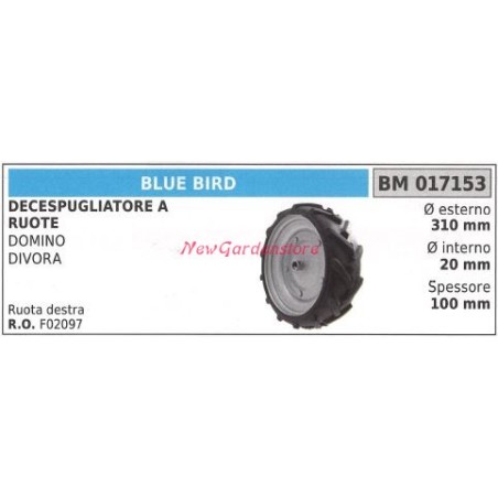 BLUE BIRD Wheel BLUE BIRD wheeled brushcutter DOMINO DIVORA 017153 | Newgardenstore.eu