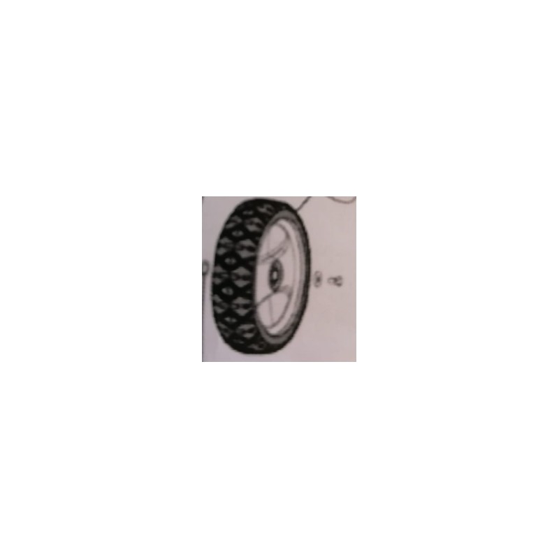 180 mm diameter wheel without gears ACTIVE for lawn mower 4850
