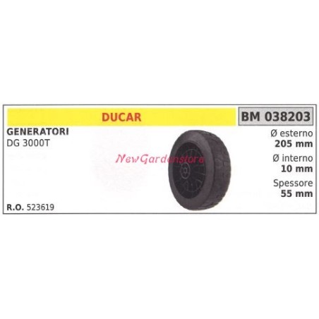 Ruota DUCAR generatore DG 3000T 038203 | Newgardenstore.eu