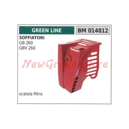Carcasa filtro aire GREEN LINE soplante GB 260 GBV 260 014812 | Newgardenstore.eu