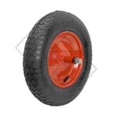 Solid rubber wheel for wheelbarrow trolley TRACTOR Ø  12x25mm external diameter 330mm