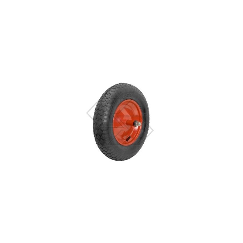 Solid rubber wheel for wheelbarrow trolley TRACTOR Ø  12x25mm external diameter 330mm