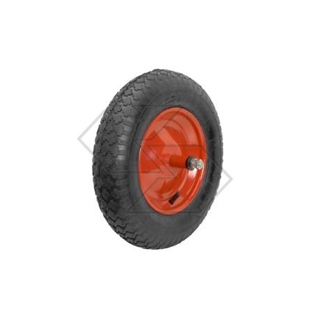 Rueda de goma maciza para carretilla TRACTOR Ø 12x25mm diámetro exterior 330mm | Newgardenstore.eu