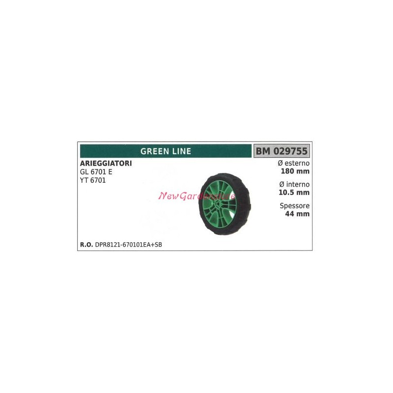 GREEN LINE scarifier wheel GL 6701 E YT 6701 029755