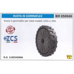 Ambrogio Robot Komplette Rad- und Reifenbaugruppe: 110Z54500A | Newgardenstore.eu