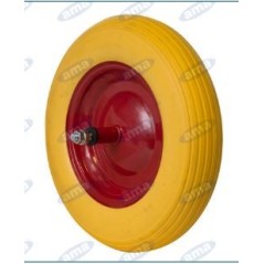 Polyurethane wheel diameter 368mm with nylon bushing for wheelbarrow
