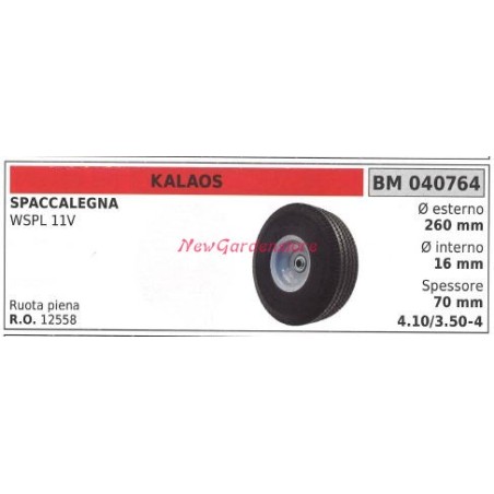 KALAOS Holzspalterrad WSPL 11V 040764 | Newgardenstore.eu