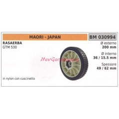 Rueda cortadora MAORI para cortacésped GTM 530 030994 | Newgardenstore.eu