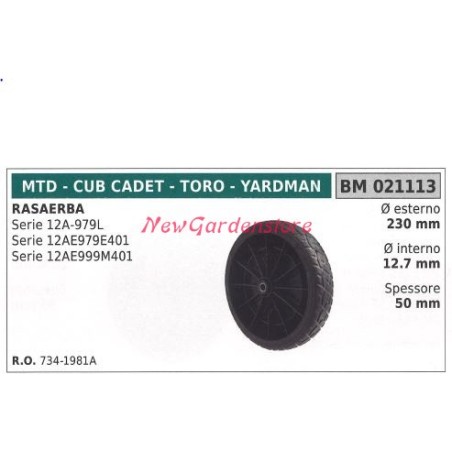 MTD lawn mower mower wheel series 12A-979L 021113 | Newgardenstore.eu