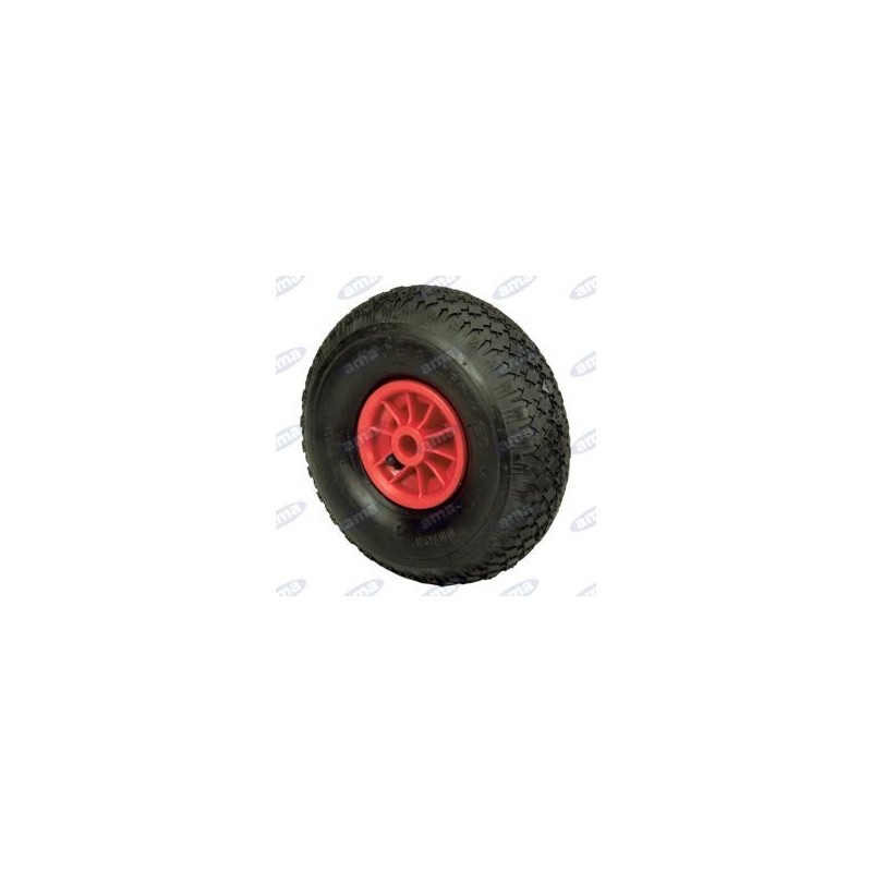 Pneumatic wheel diameter 260mm nylon hub, 2PR for wheelbarrow