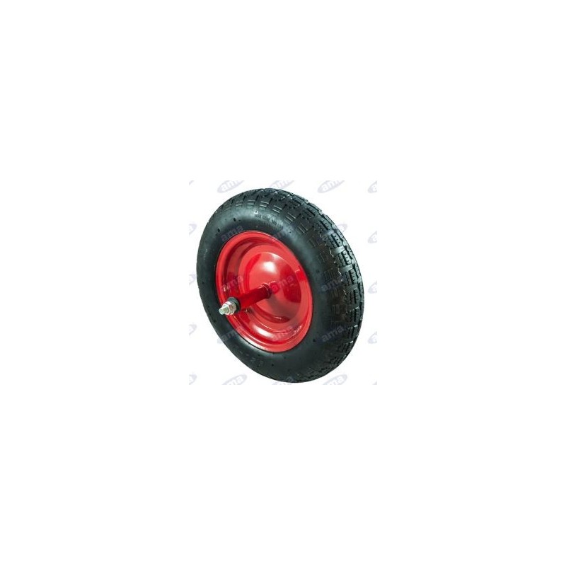 Roue pneumatique diamètre 380mm couleur noire pour brouette 91251