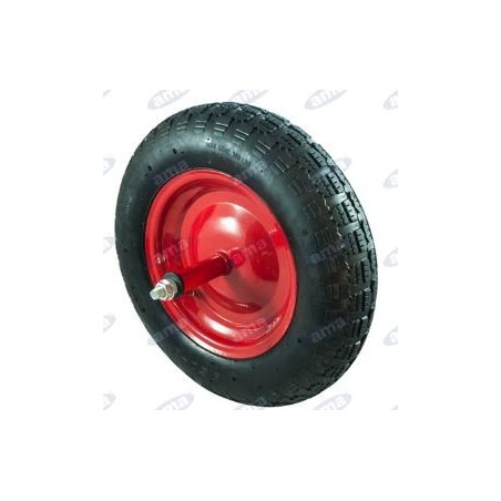 Roue pneumatique diamètre 380mm couleur noire pour brouette 91251 | Newgardenstore.eu