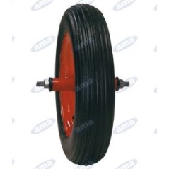 Pneumatic wheel diameter 380x90mm with nylon bushings for wheelbarrow | Newgardenstore.eu