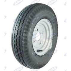Ruota pneumatica per trailer misura 4.80/4.00-8" con cerchio in ferro 91851
