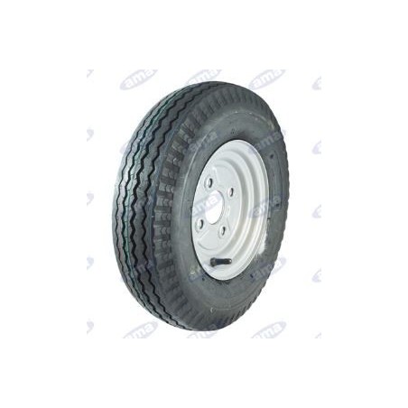 Ruota pneumatica per trailer misura 4.80/4.00-8" con cerchio in ferro 91851 | Newgardenstore.eu