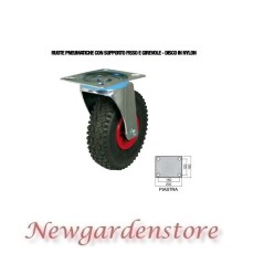 Pneumatic wheel 40197 GARDEN swivel castor 3.00x4" 2.10x4 20x75 100kg | Newgardenstore.eu