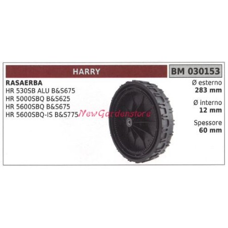 Rueda trasera HARRY cortacésped HR 530SB ARU B&S675 030153 | Newgardenstore.eu