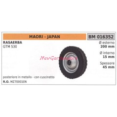 Rear wheel MAORI lawnmower mower GTM 530 016352 | Newgardenstore.eu