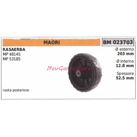 MAORI Rasenmäher Mäherhinterrad MP 4814S 023703 | Newgardenstore.eu