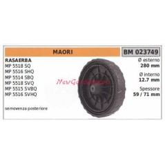 Roue arrière de la tondeuse à gazon MAORI MP 5518SQ 023749 | Newgardenstore.eu