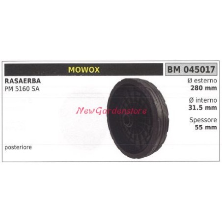Roue arrière MOWOX tondeuse à gazon PM 5160 SA 045017 | Newgardenstore.eu
