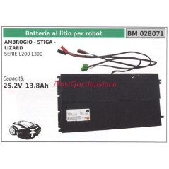 Batterie au lithium pour robot série L200 L300 stiga lizard 028071 | Newgardenstore.eu