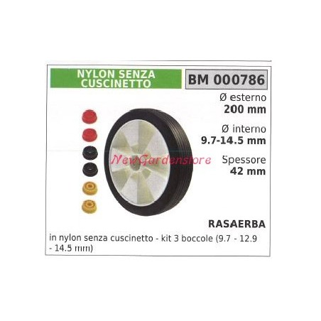 Ruota rasaerba tagliaerba tosaerba NEW GARDEN STORE 000786 | Newgardenstore.eu