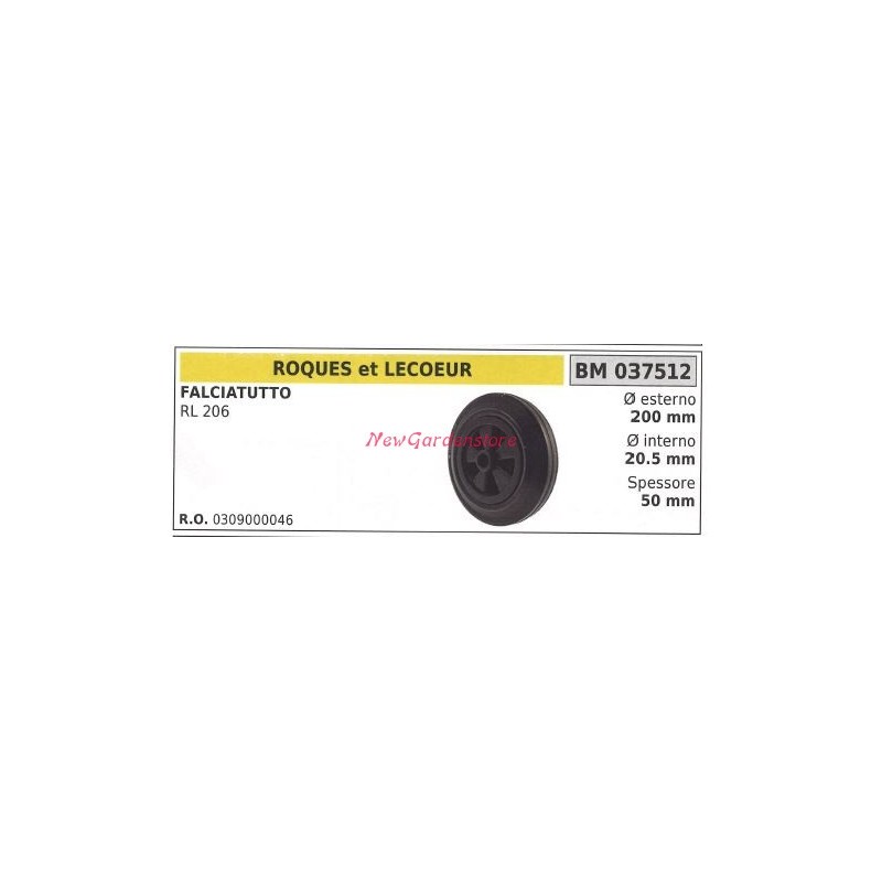 Roue ROQUES ET LECOEUR faucheuse tout usage RL 206 037512