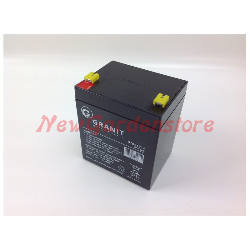 Batterie démarreur électrique tracteur de pelouse 12V 4.5Ah 57951214