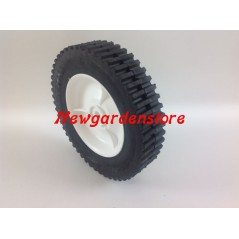 Universal plastic ribbed mower wheel 200mm 12.5mm traction roller 420084 | Newgardenstore.eu