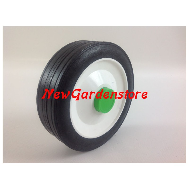 Universal plastic lawn mower wheel 150mm 12mm 420075 with screw cover