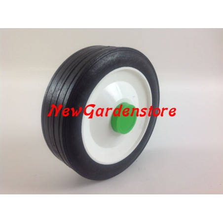 Universal plastic lawn mower wheel 150mm 12mm 420075 with screw cover | Newgardenstore.eu