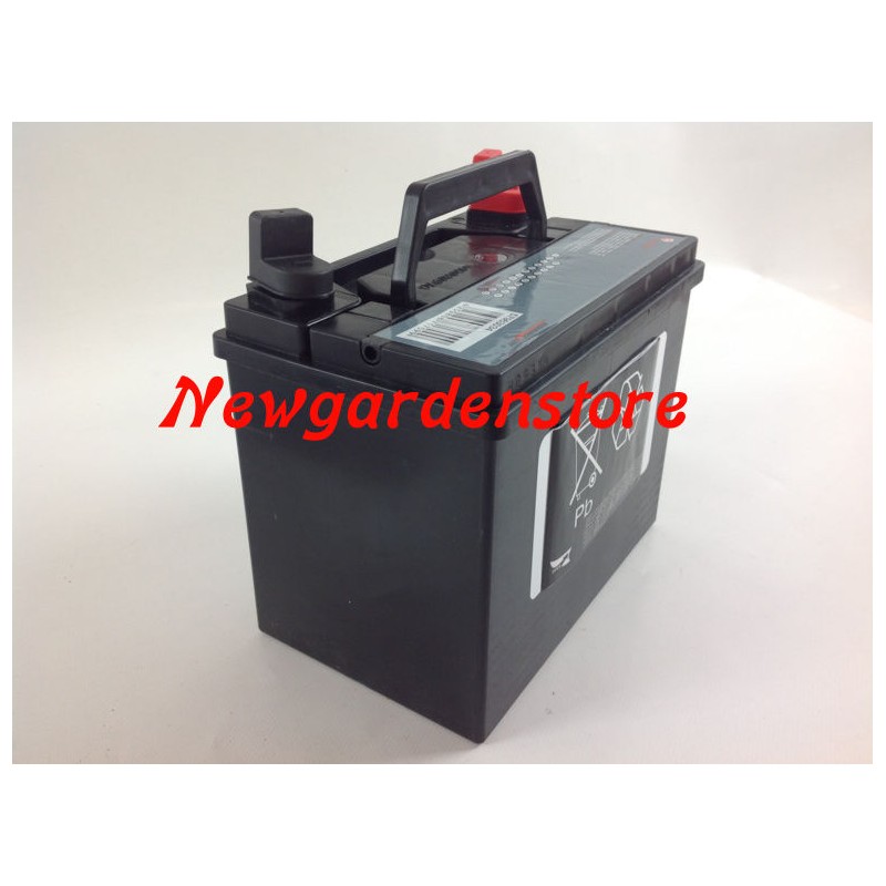 Batteria avviamento elettrico trattorino tagliaerba rasaerba 12V 30Ah 63034  SX +